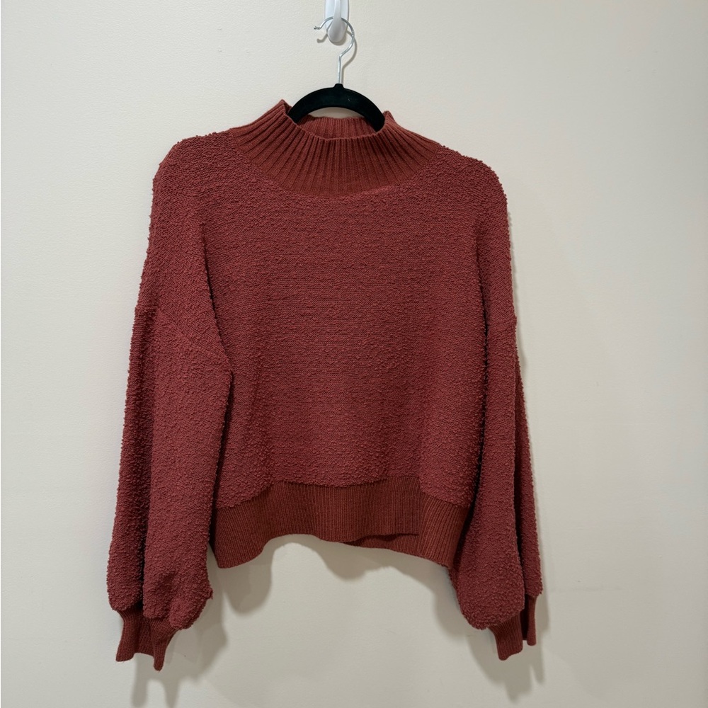 Debut Brick Red Cowl Neck Sweater